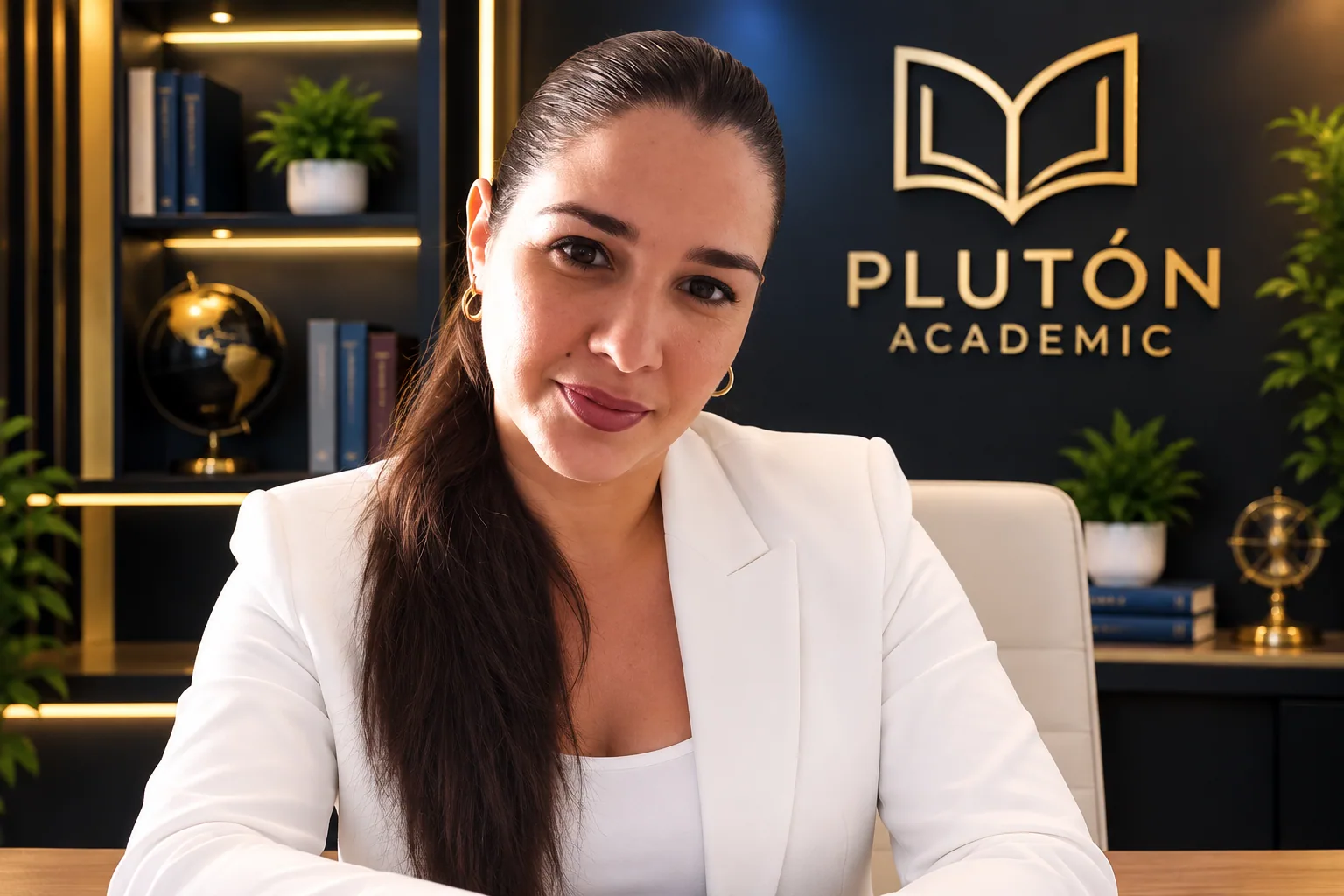 Presentadora de PLUTÓN ACADEMIC